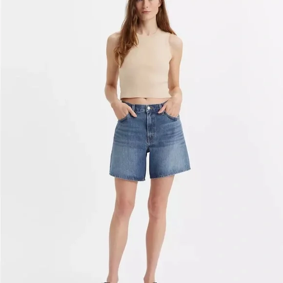 Levi's High-Waisted Jean Shorts - Picture 12 of 13